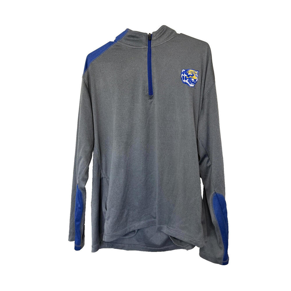 Memphis Tigers Champion Grey Quarter Zip Sweatshirt Mens XL